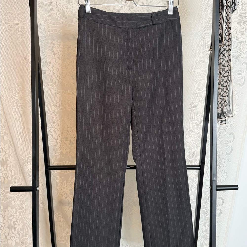 Gray Pinstripe Pants